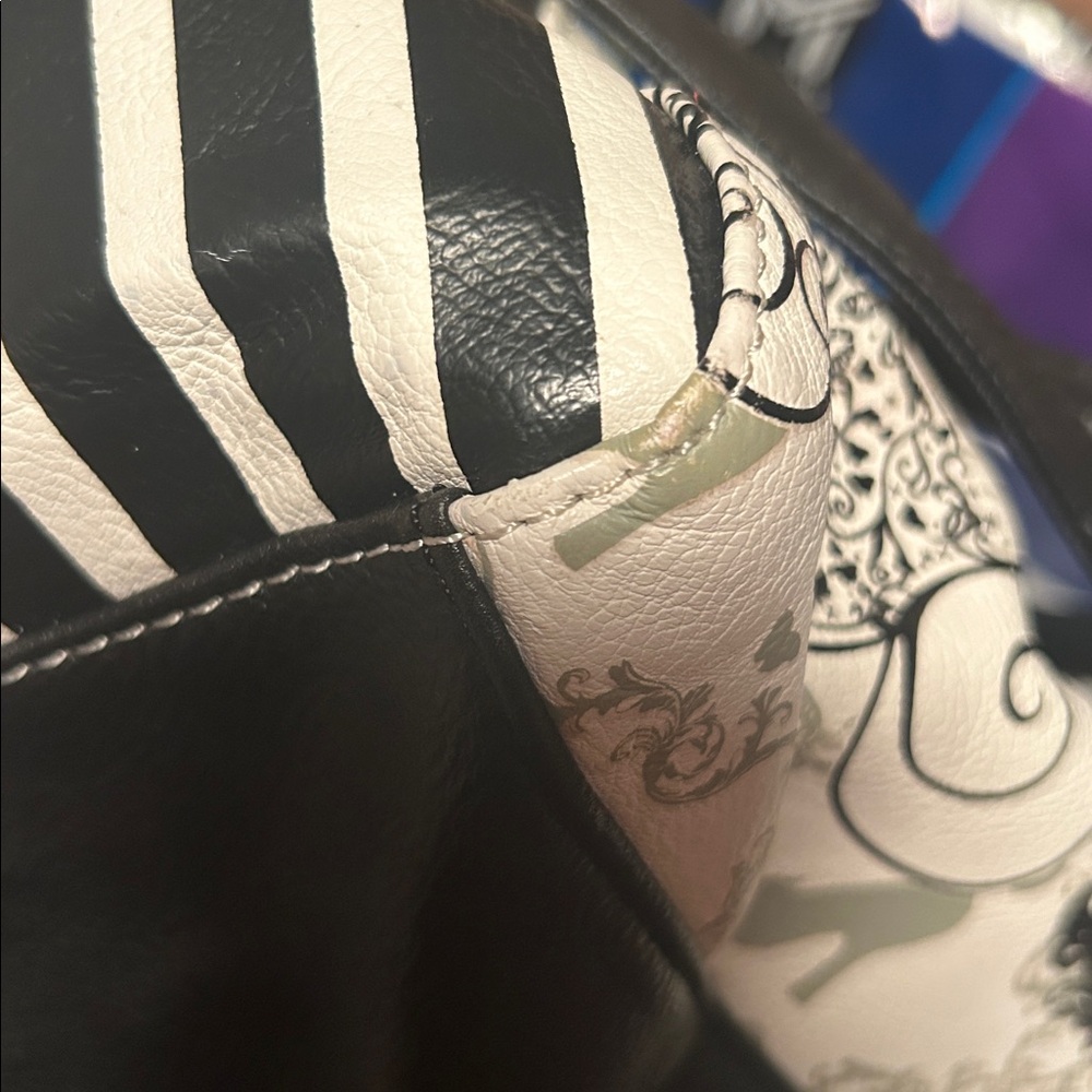 Disney Cinderella 2015 Black and White Handbag Purse - Picture 11 of 12